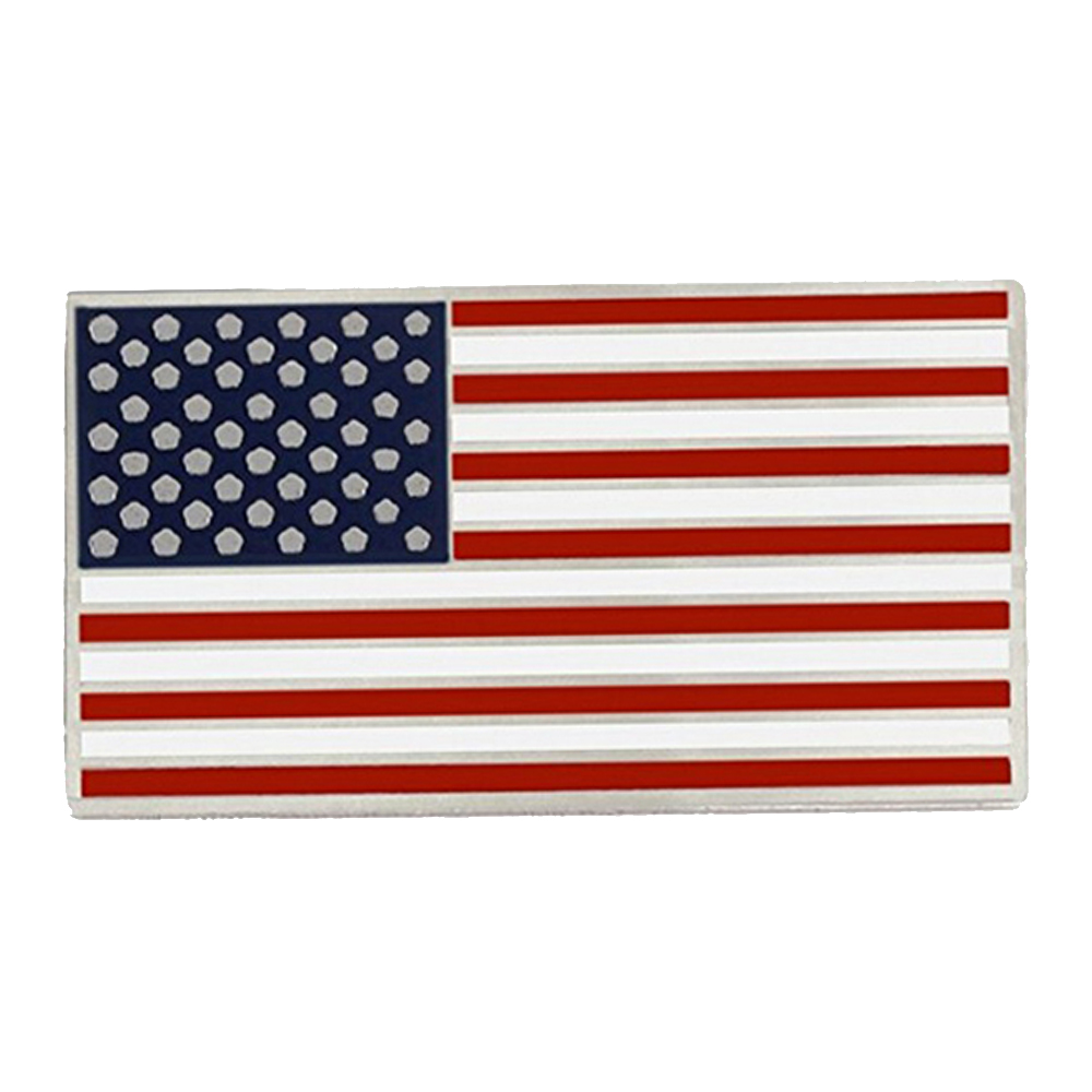 100PCS/Lot 50MM USA Flag Brooches Enamel American Flag Shape Pin For Patriotism-image-395421746