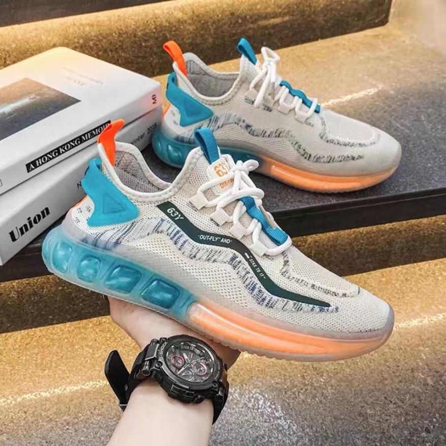 

Sporty Chic DRRE333 Men's Sneakers Flying Mesh Fashion Trainers Shoes Men's Casual Walking Lace-up Hollow Comfort Perfect Skateboard