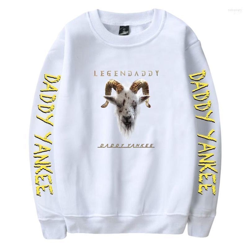

Men's Hoodies & Sweatshirts Kawaii Daddy Yankee Sweatshirt Long-Sleeved Round Neck Pullover Singer HipHop Style Breathable StreetwMen's Rowe, White