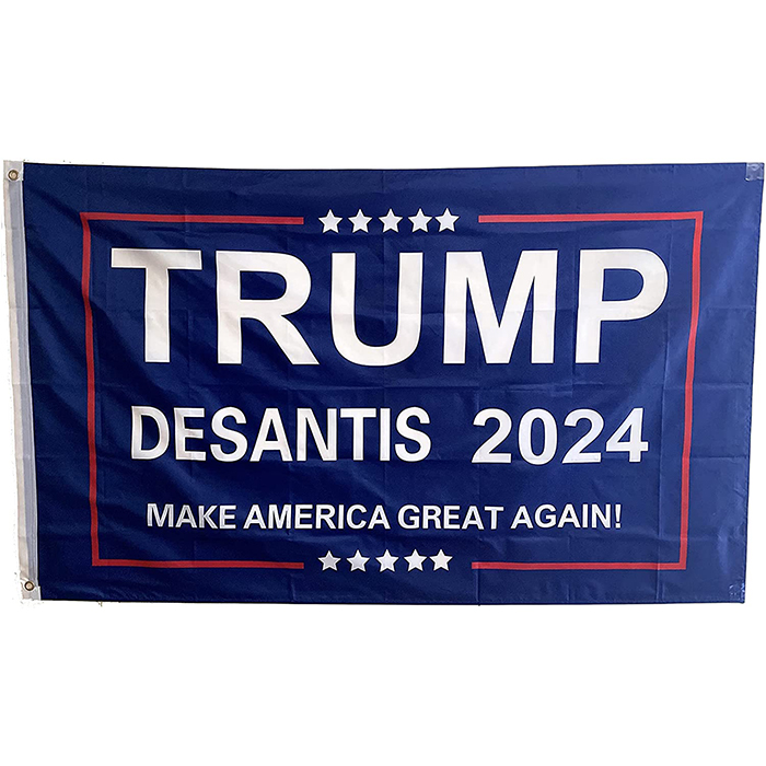 

Custom Trump Desantis 2024 Make American Great Again 3X5FT Flags ,Indoor Outdoor 100D Polyester Advertising Wholesale 150x90cm Flags with Full Color Printing