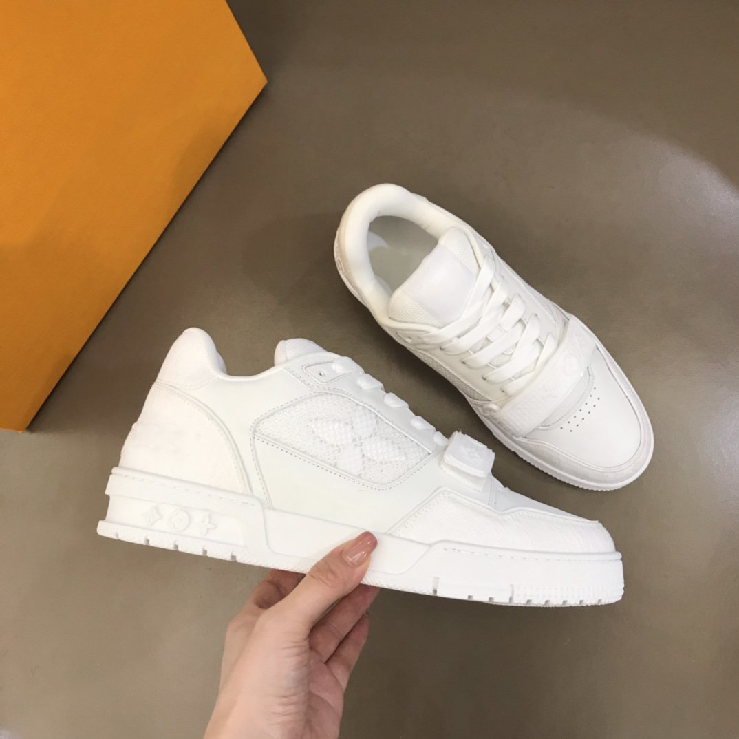 

Men shoes high quality luxury designer brand Velcro sneakers custom rubber outsole cowhide Soft comfortable with box size38-45, As picture 1