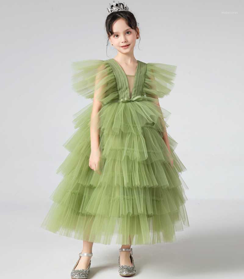 

Girl's Dresses 2022 Children's Flower Girl Dress Simple Birthday Wedding Piano Playing Party Ball Gown, Black