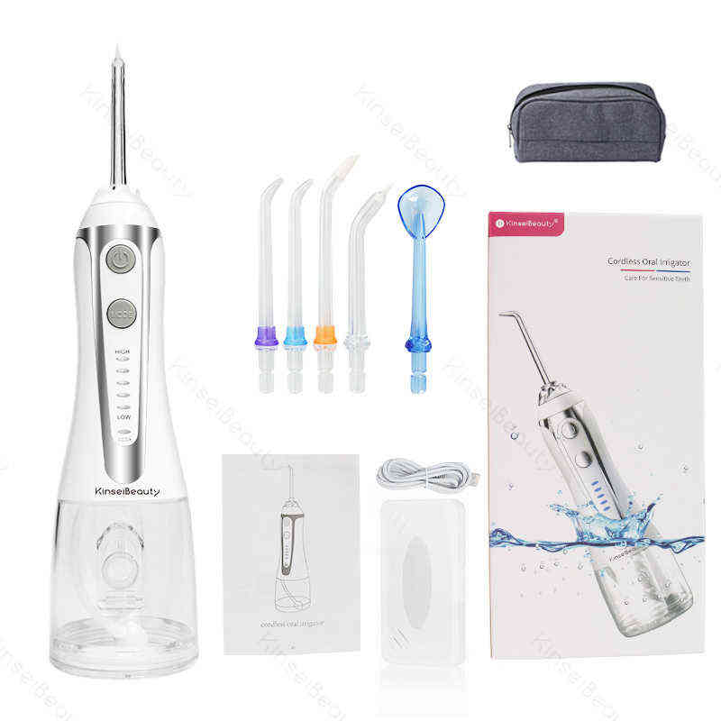 

NXY Toothbrush 5 Modes Oral Irrigator Usb Rechargeable Water Floss Portable Dental Water Flosser Jet 300ml Irrigator Dental Teeth Cleaner+5 Jet 0409
