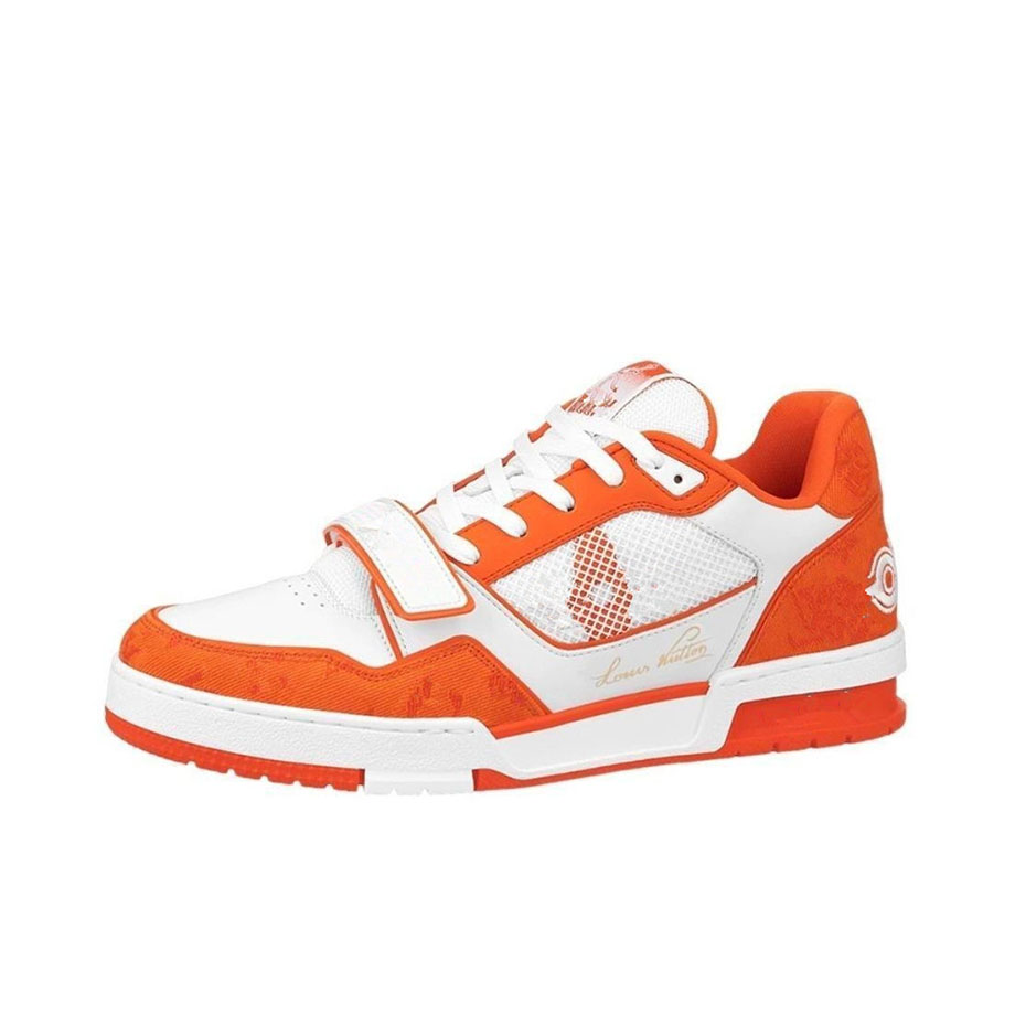 

High quality luxury designer shoes men casual Shoe Fluorescent yellow and white calfskin sneakers mjjkbv0000005