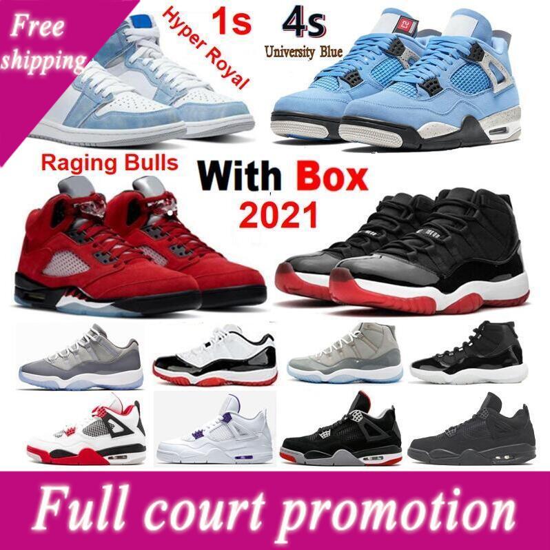 

with box 13s basketball shoes 1 11s men red fint Hyper Royal 1s University Blue Raging Bull 4s White Oreo 6s women sneakers trainer