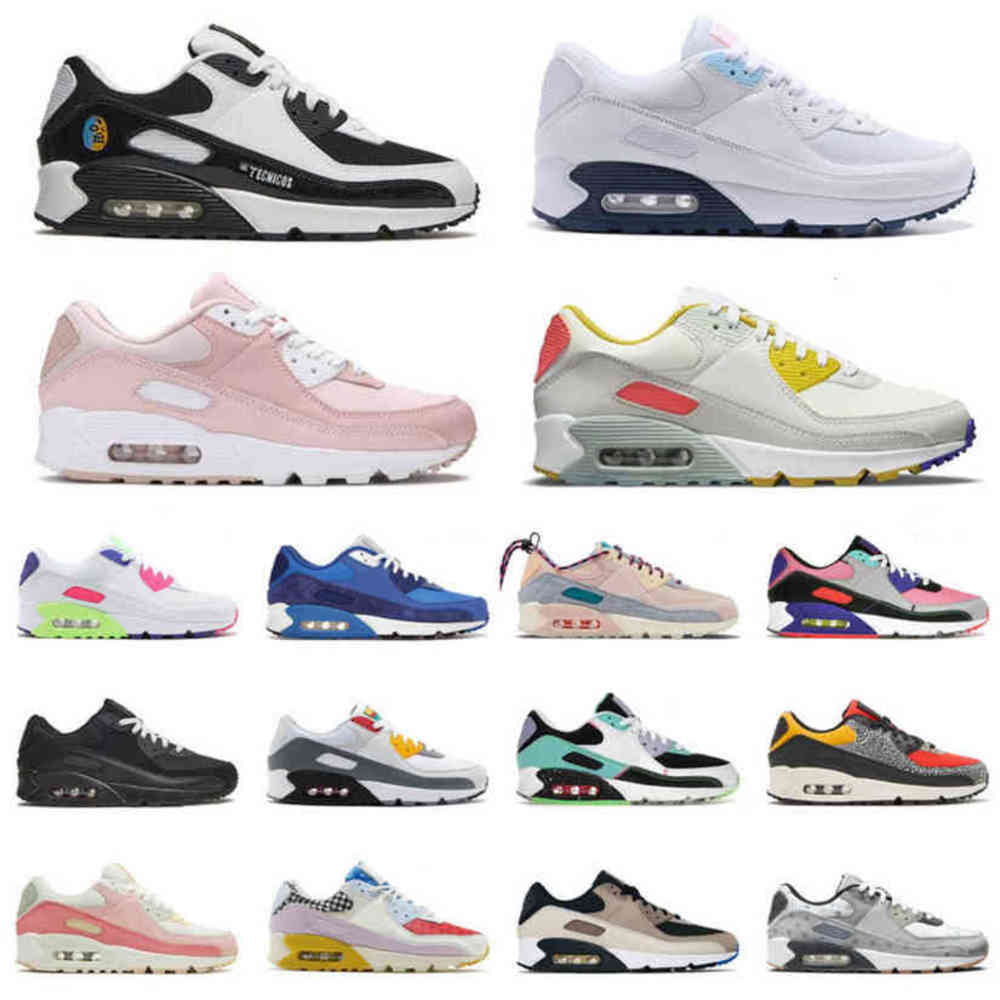 

2022 OG Sports 90 Running Shoes Bred Lucha Libre Barely Rose Peace Valentines Day Surplus Black Trail Team Gold Men Women 90s Trainers COLJ, A40 36-40 barely rose