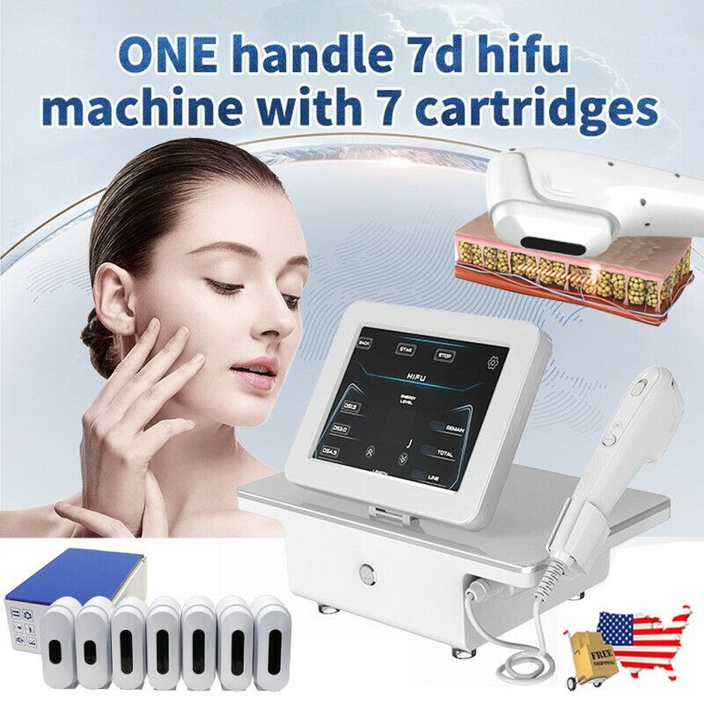 7D HIFU Ultrasound Machine Multi-Functional Beauty Equipment Body Slimming Face Lifting Wrinkle Removal Skin Anti-Aging High Intensity Focused Ul