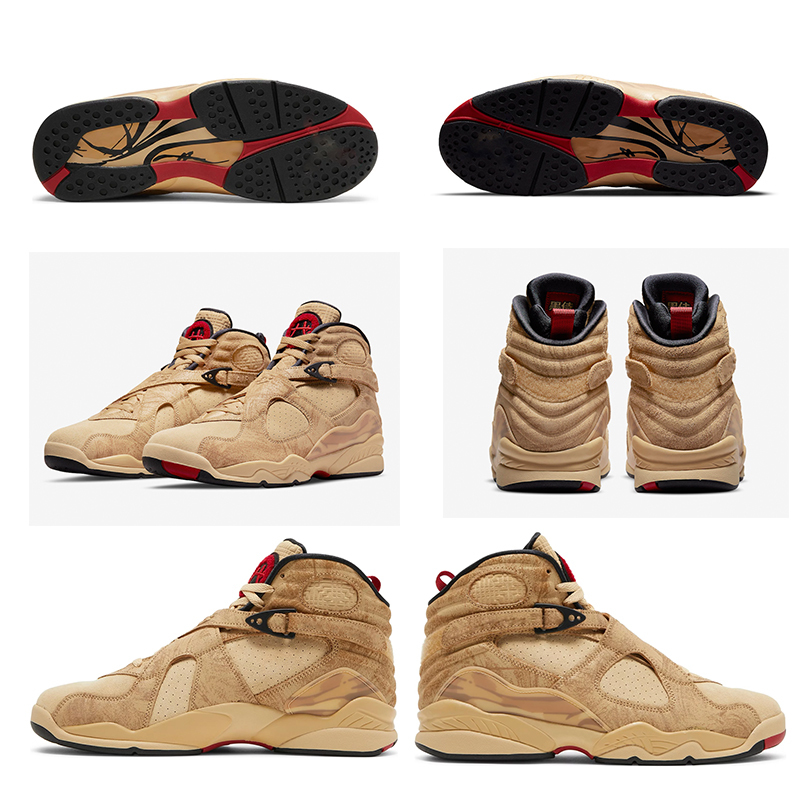 

Shoes Authentic 8 Rui Hachimura Men Basketball Twine Gym Red Black Sesame Jumpman 8s Trainers Sports Sneakers Original Retro