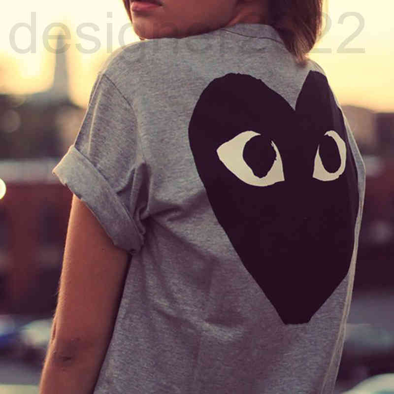 

Women' Jackets designer Chao brand T-shirt Chuanjiu play love pure cotton short sleeve embroidery small red heart male and female couple pa, 2# packing bag