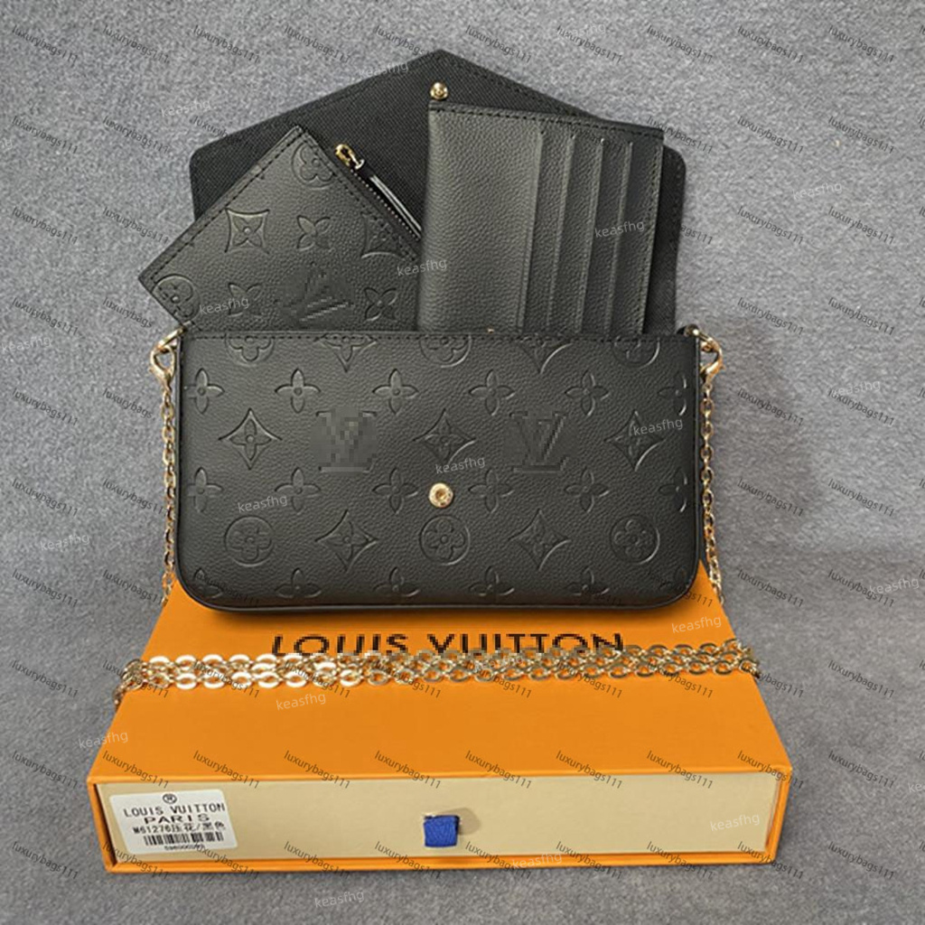 

3 pcs bags favorite multi accessories Women Crossbody Purse Messenger Bags Handbags Flowers Designers louiseitys viutonitys