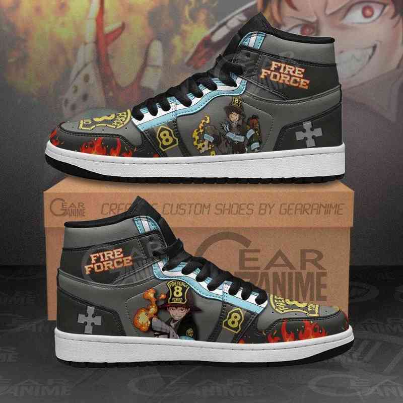 

Fire Force Shinra Kusakabe Sneakers Custom Anime Shoes, Others