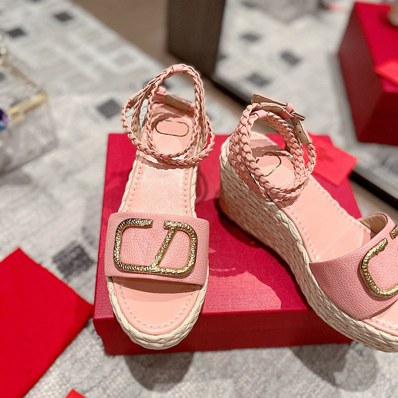 

Designer Wedge Sandals Woman Sandal Heel height 8.5CM Size 35-41 model JSTY06