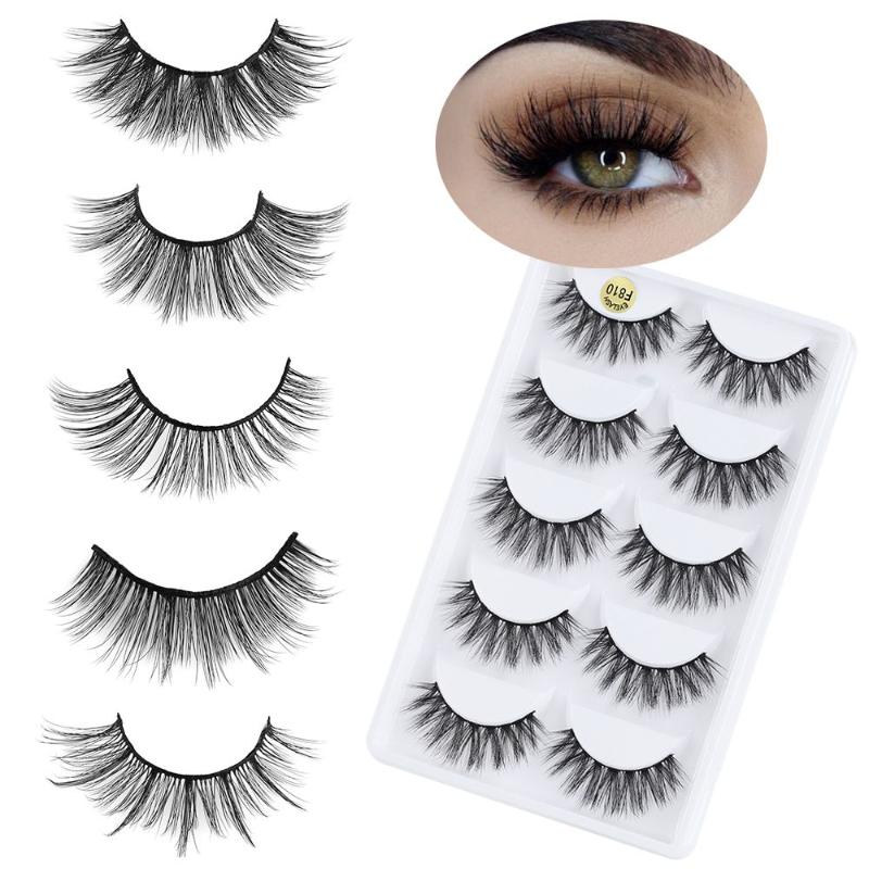 

False Eyelashes Beauty Makeup Handmade Multilayer Messy Natural Volume 3D Mink Hair Extension Tools Thick CrossFalse
