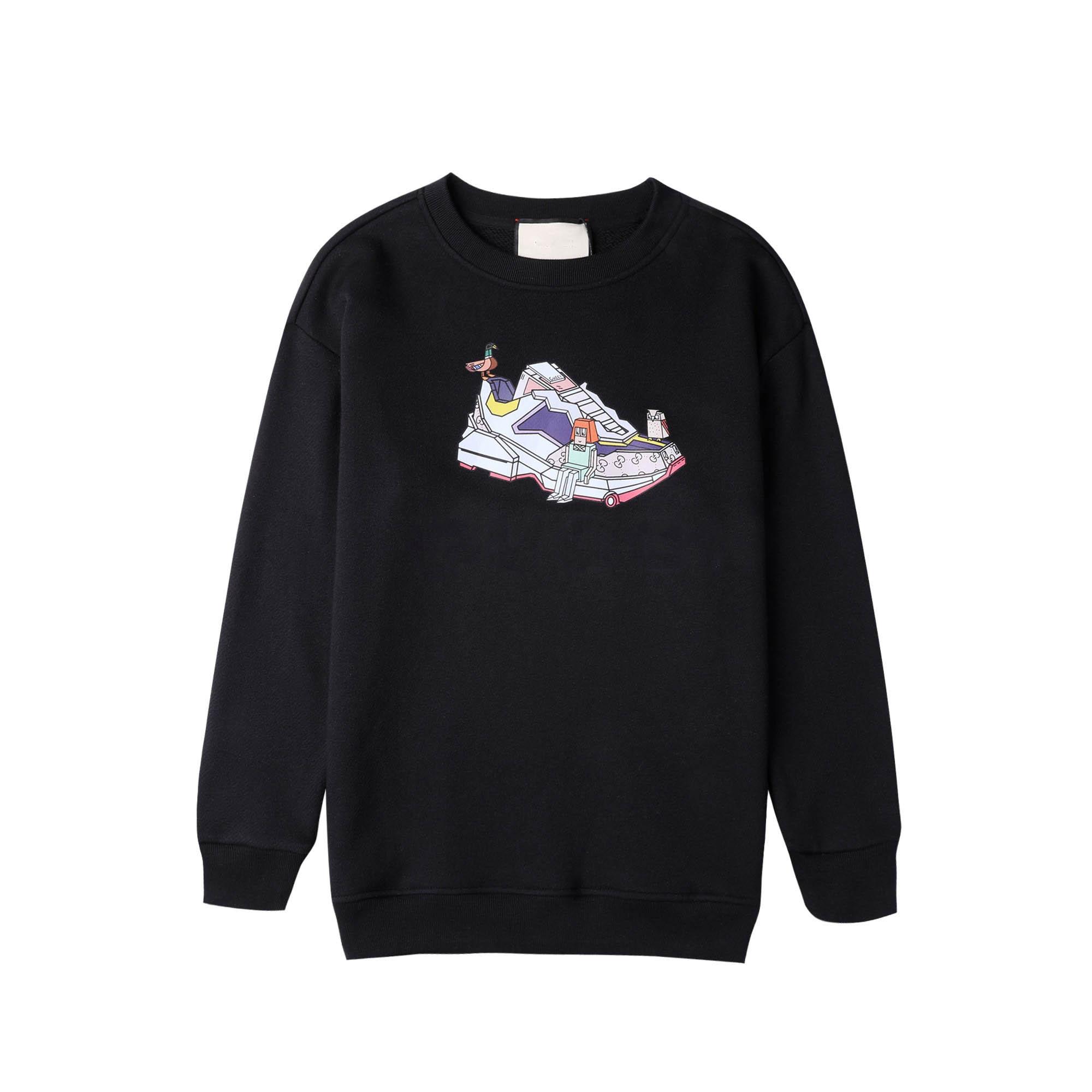 

Hochwertige Designer Hoodie Herren Skateboard shoes Sweatshirts Langarmshirts Hemden Frauen Mode Kleidung Stickerei Gedruckt Lovers Liebhaber Casual Pullover, Black