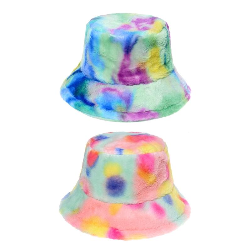 

Berets Fisherman Hat Wind Protection Bucket In Wash-Painting Style PanamaBerets