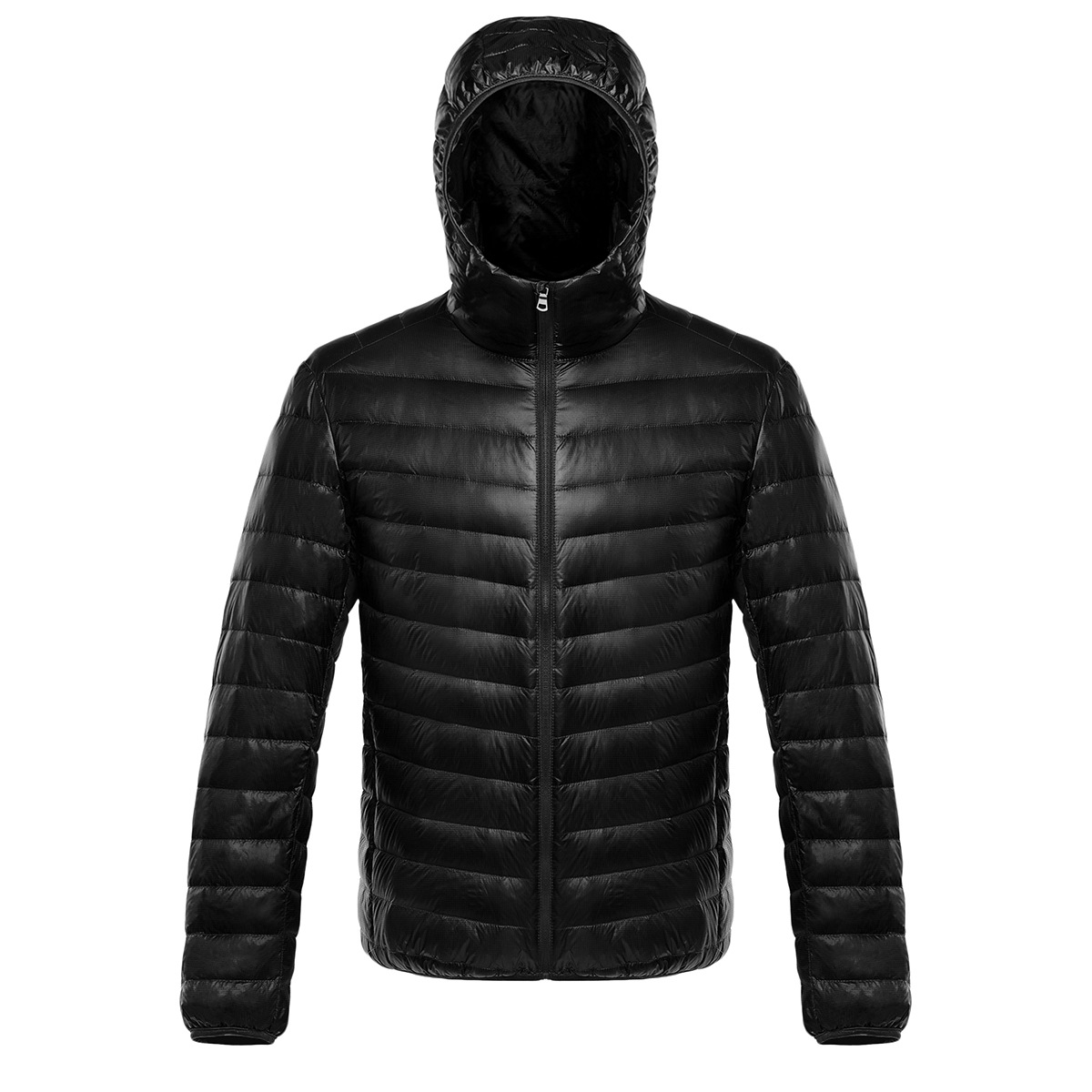 

Casual Fashion Down Coat Style Parkas Jacket man Windbreaker Warm Zipper Jackets Out erwear, Black