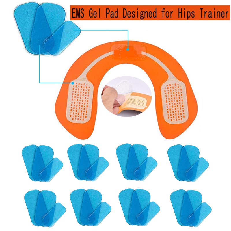 

33Pcs Gel Pads Replacements for EMS ABS Hips Buttock Muscle Massage Replacement Pad Sheets Special for Butt Muscle Buttocks Trainer Accessories