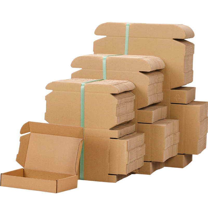 

Big Size Kraft Color Blank Express Shipping Box for Small Business Packing Box Packaging Wholesale Boxes Cardboard