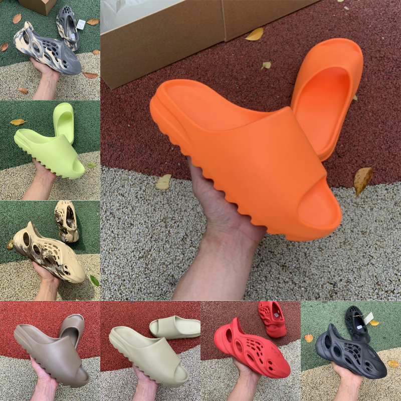 

Slides Slippers MXT Moon Gray Summer Brown Flat Mens Women Slide Pure Bone Glow Green Enflame Orange Earth Brown Resin Vermillion Mineral Blue Resin Designer Q13, Please contact us