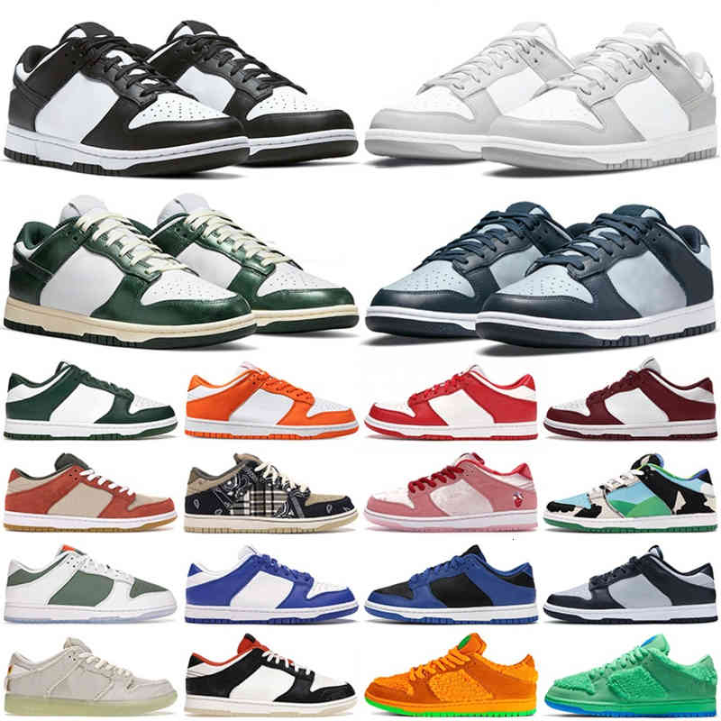 

S.B Dvnk Men Women Low Casual Shoes Sneakers Panda Unc White Black Vintage Green Georgetown Brazil University Red Outdoor Sports Trainers