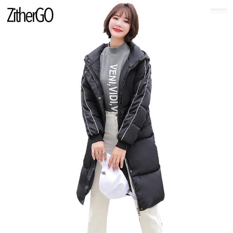 

Women's Down & Parkas ZitherGo 2022 Women Winter Warm Long Coats Hooded Casual Parka Ladies Slim Outwear High Quality Cotton Jacket1 Kare22, Ivory