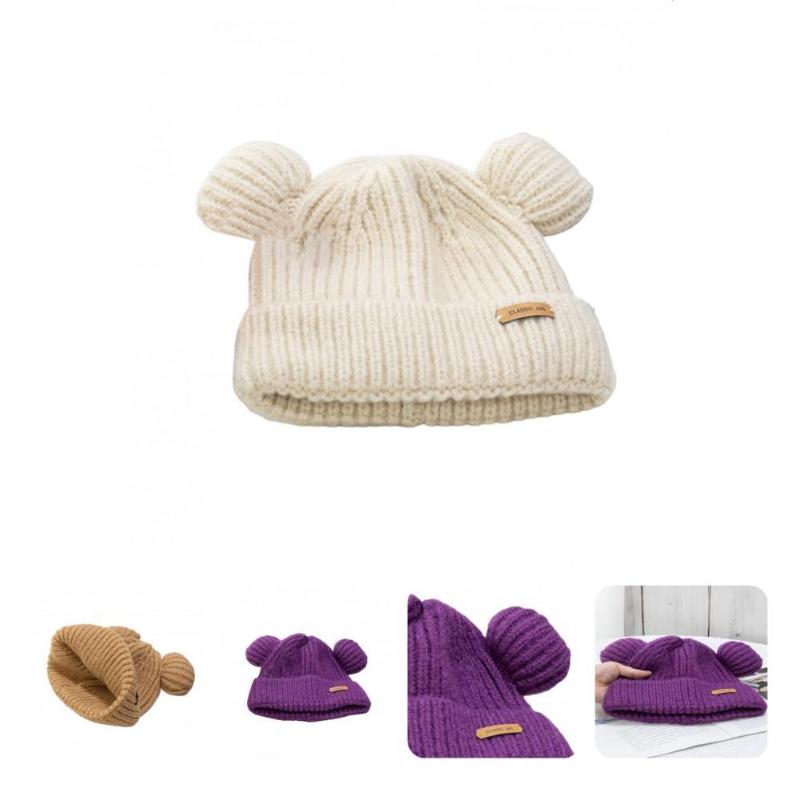 

Visors Beanie Cap Cute Ladies Thick Windproof Warm Hat For Outdoor Women, Black