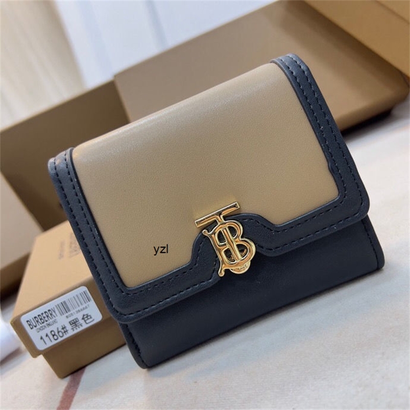 

Bags Designer Burbrerys Ba Parents Short Retro Style Splicing Design Leather Gift V206 86KP, Red