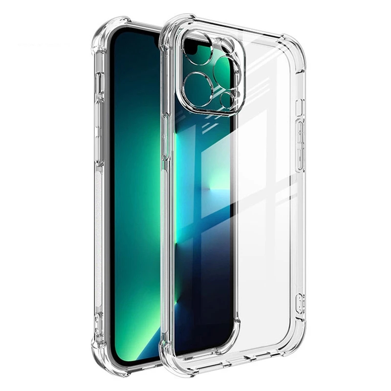 

For iPhone 14 Pro Max Clear Case Flexible Soft TPU Phone Cases competible with iPhone13 12 11 Mini 13 X Xr Xs 7 8 6 SE 5 Plus, Transparent