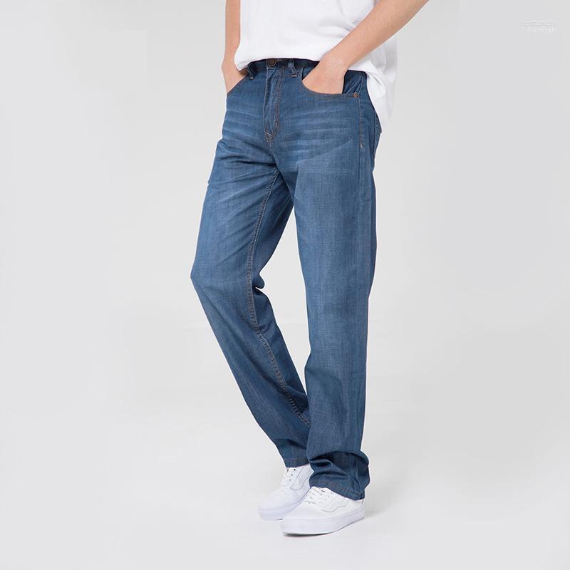 

Men's Jeans Men's Large Size Blue Oversize Men Straight Cozy Loose Casual Pants Jean Plus Fat Male Baggy Wide Leg Denim TrousersMen's Be, 1280-4 light blue