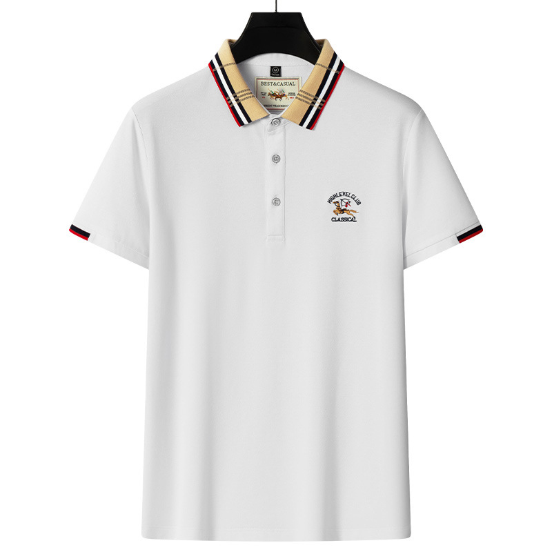Brodé affaires Workwear Party Polos chemise été à la mode imprimé chemise à manches courtes décontracté streetwear haut T-Shirt grande taille bla