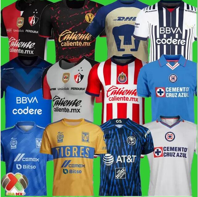 

3XL liga mx 22 23 Club America Soccer Jerseys leon Monterrey 2022 2023 Club Tijuana Cruz Azul NAUL Tigres Chivas Camisas Necaxa Rayados Atlas UNAM Football Shirt, 22/23 club tijuana away
