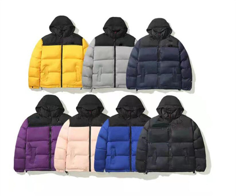 

Different Styles Mens women Stylist Coat Parka Winter Jacket Fashion Men Women Feather Overcoat Men's Down Jackets Coats Size M-2XL H102301, Black