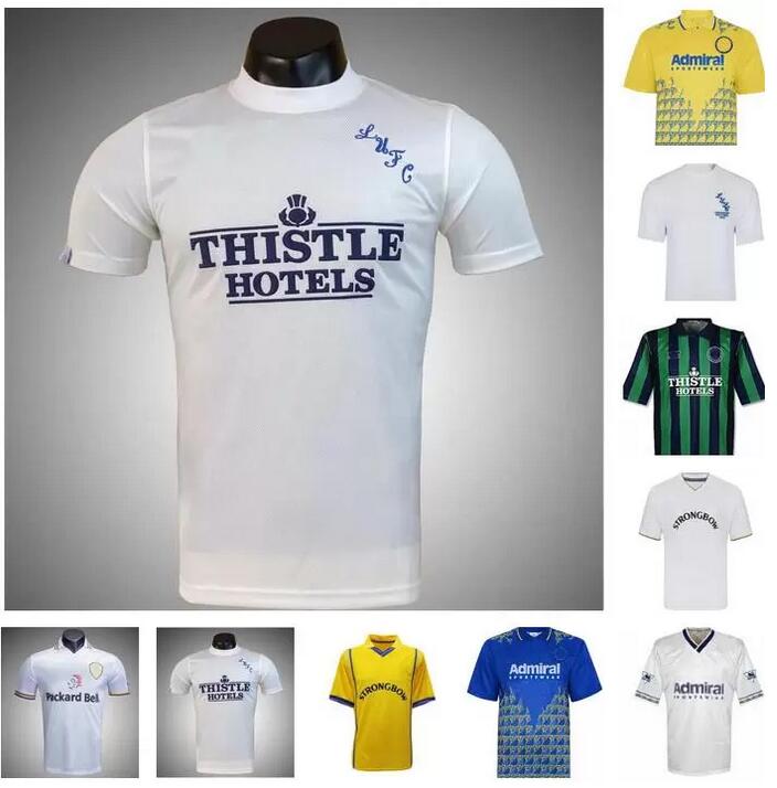 

HASSELBAINK LEEDS Retro Soccer Jerseys 1972 78 89 90 91 92 93 95 96 97 98 99 00 01 02 Classic Football shirt SMITH KEWELL HOPKIN BATTY MILNER VIDUKA Vintage uniform