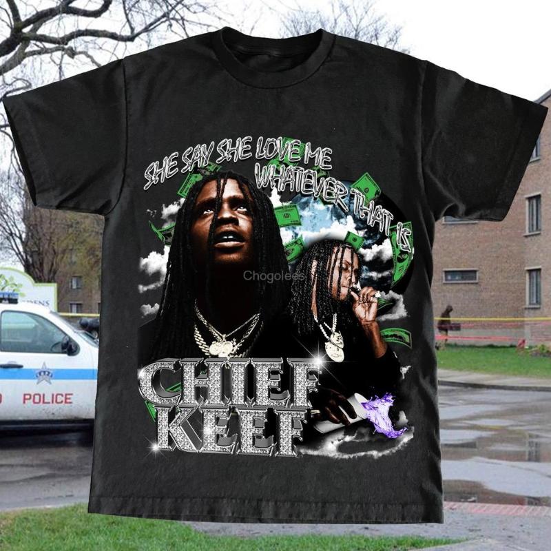 

Men's T-Shirts Chief Keef Rap TeeMen's, Women-rose