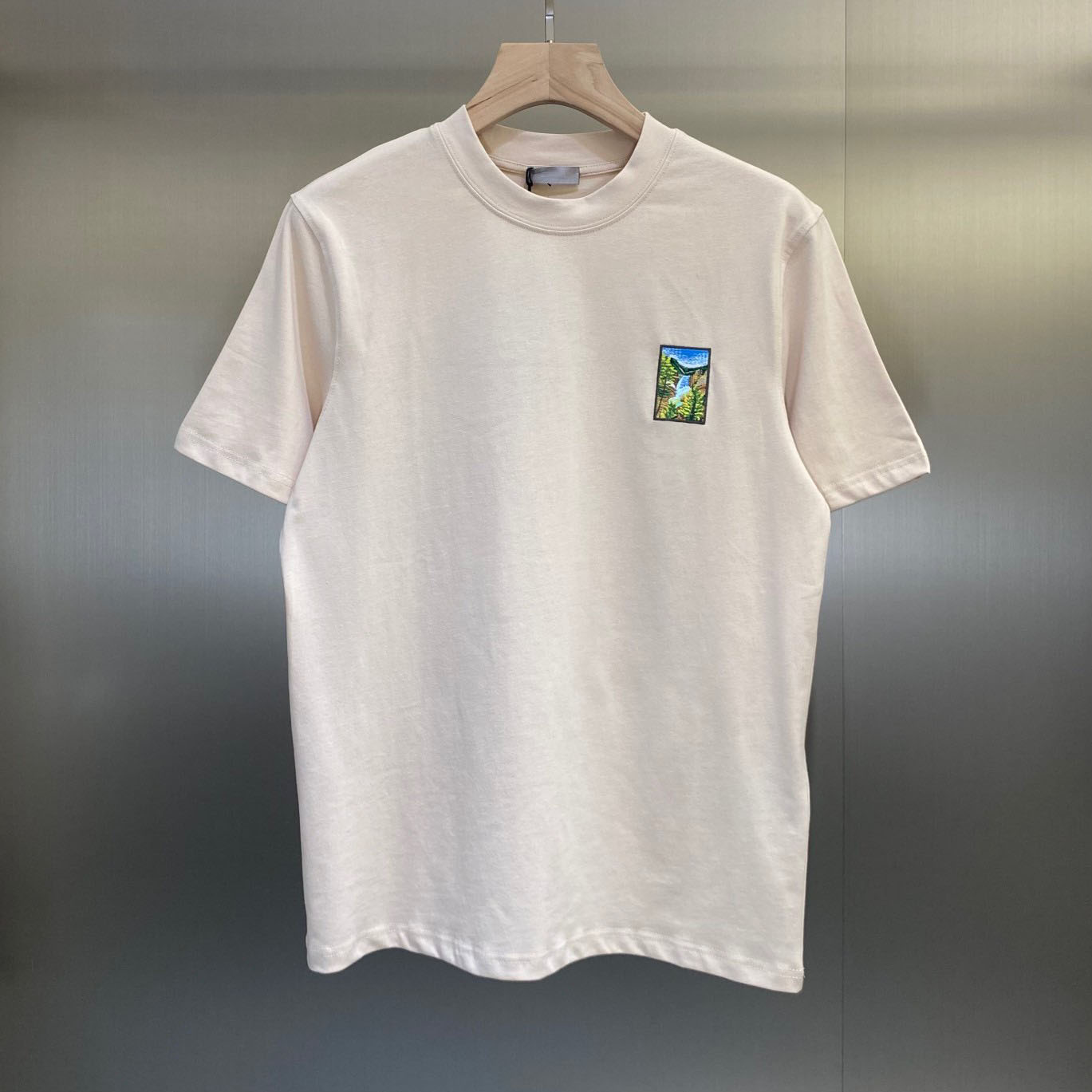 

New AOP jacquard letter knitted sweater in autumn / winter 2022acquard knitting machine e Custom jnlarged detail crew neck cotton r34d8e32d, Beige