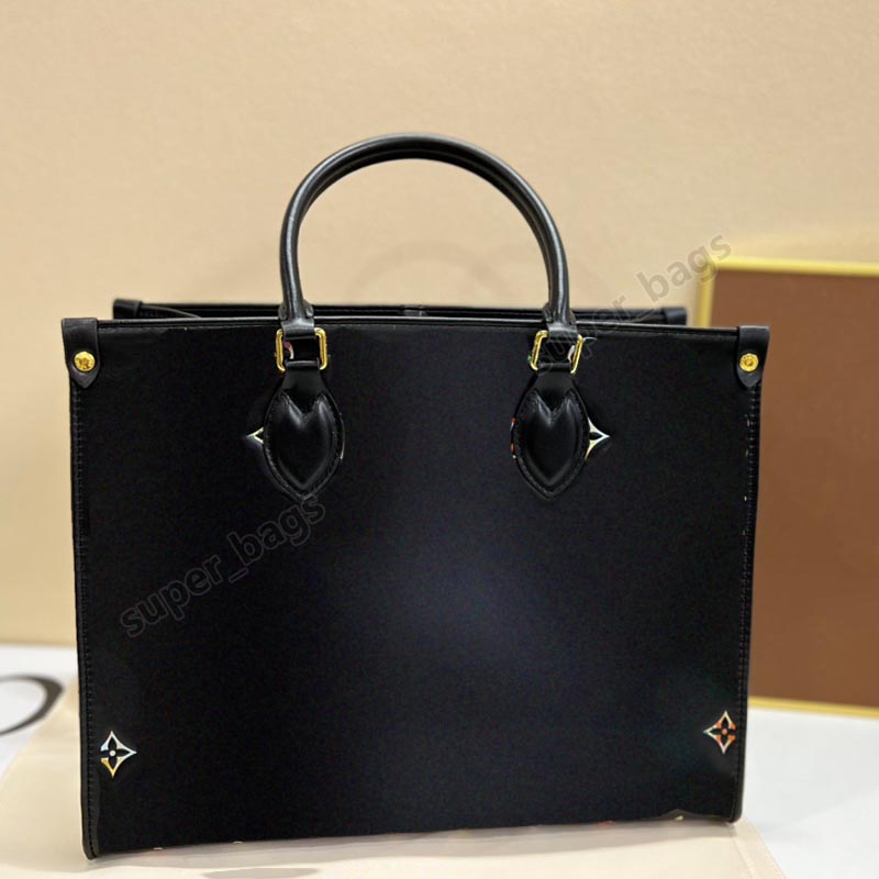 

designer bags women handbags embossed floral monogram pattern shopping bag large capacity colorful genuine leather totes, Camouflage 35cm