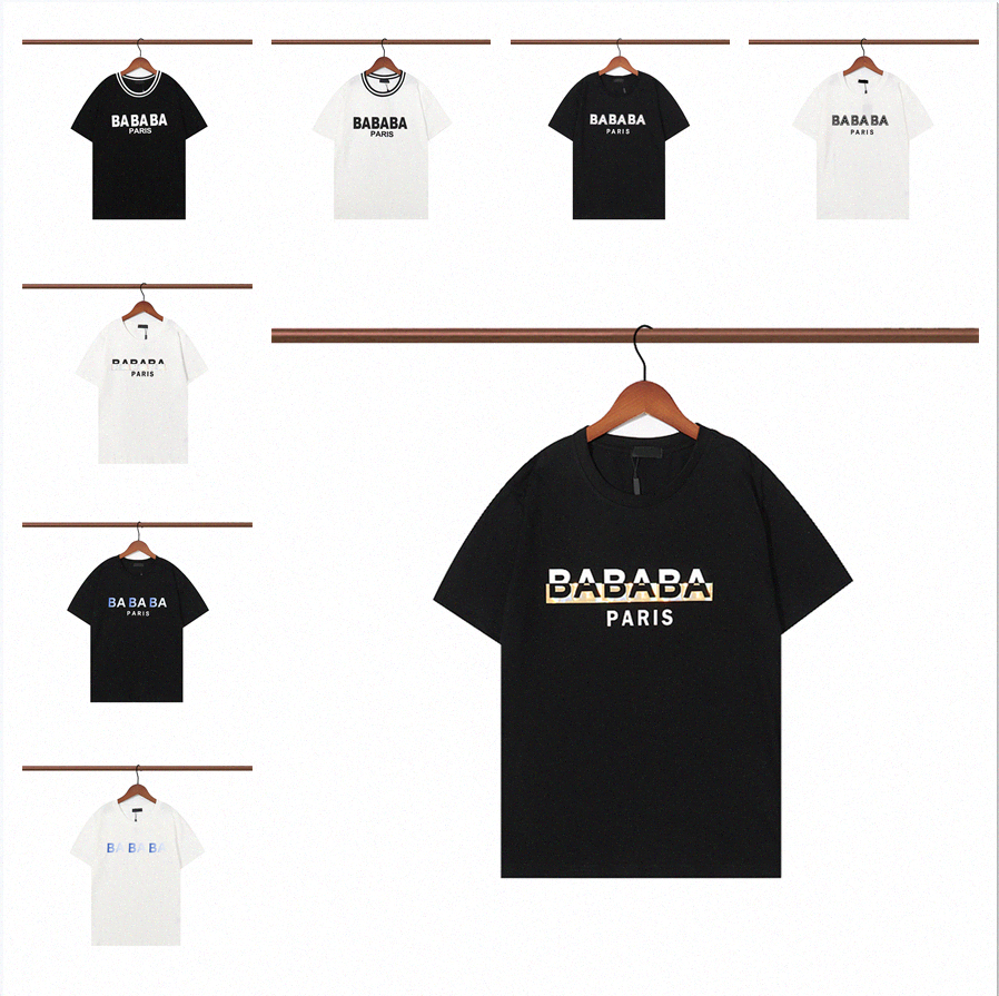 

22s New Fashion Mens Tshirts Designer Pattern Print T Shirts Black Fashion Men Women Tops Tee Quality Short Sleeve Tees I4su#