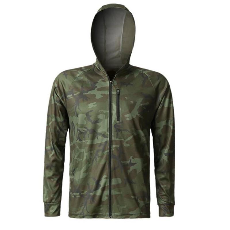 

Hunting Jackets Style Men Fishing Clothes Quick Dry Sun Protection Shirts Lightweight Long Sleeve Jersey Hoodies With Zipper