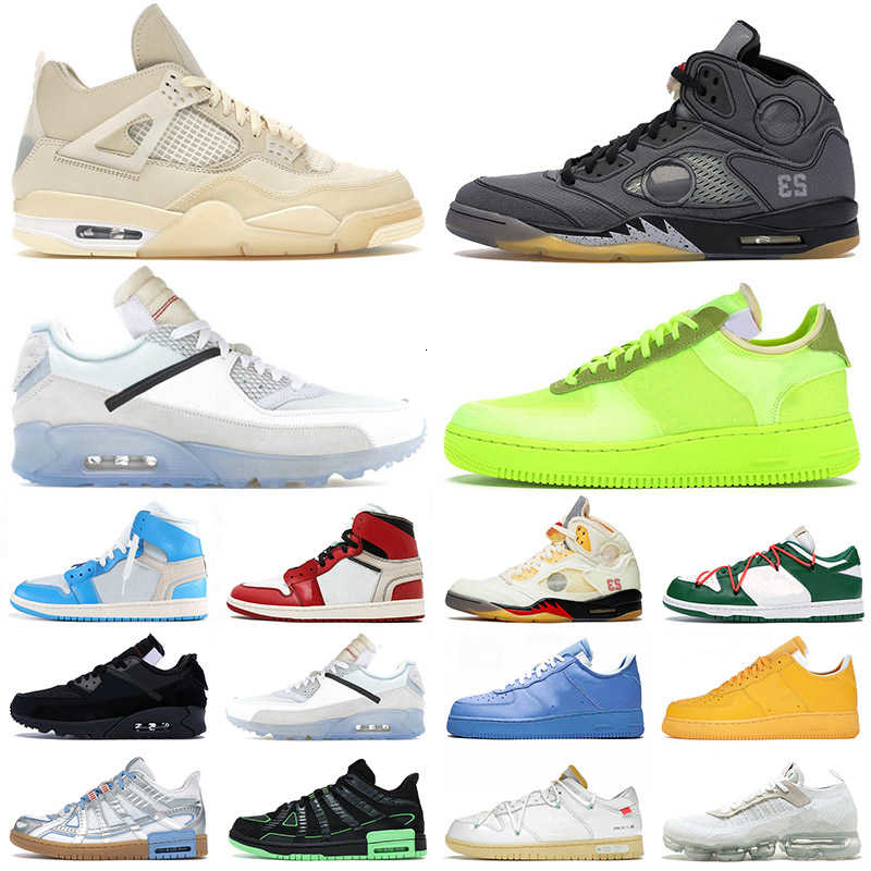 

Basketball Shoes Jumpman 1 4 5 Mens Womens Designer Fire Red Mca Fly Knit Blazer Mid 77 Muslin University Blue Sports Sneakers, B75 black muslin 40-47