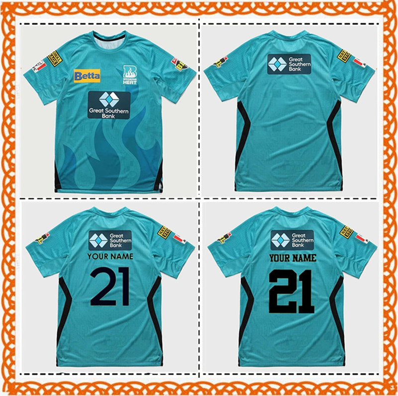 

2021/22 BRISBANE HEAT AUSTRALIAN CRICKET JERSEY SHIRT size S-M-L-XL--3XL-4XL-5XL