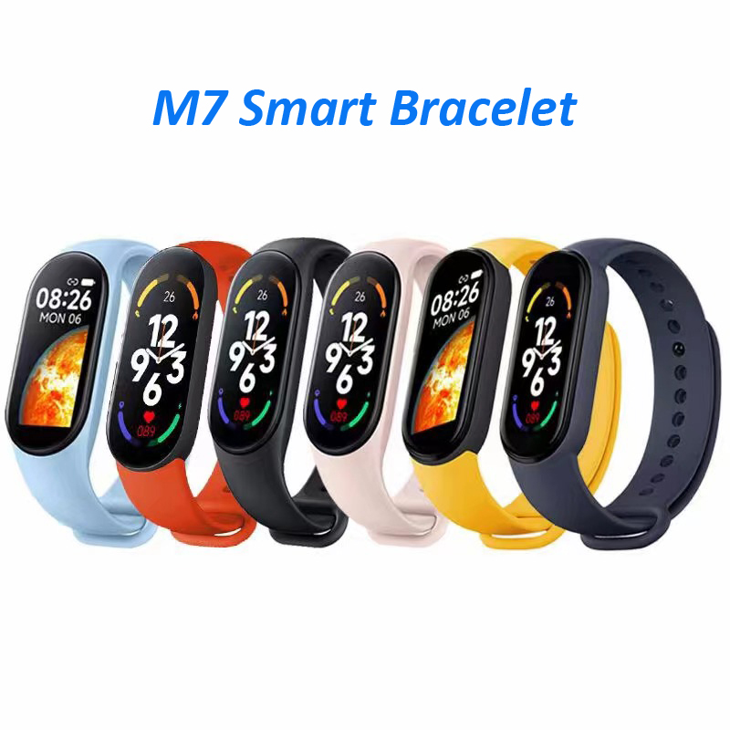 

M7 Sports Smart Wristband Smartwatch Heart Rate Blood Pressure Oxygen Monitoring Waterproof Smart Bracelet Men's Women's Multi-function Watches