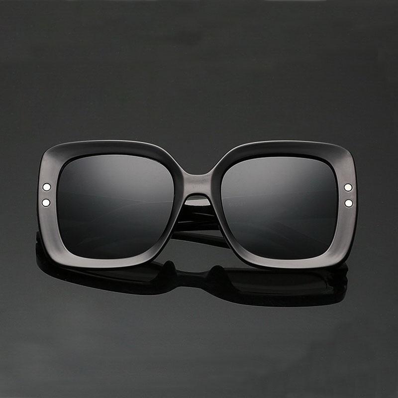

Sunglasses Women Europe And The United States Fashion Square Box Eyewear Colorful Personality Miding Big UV40Sunglasses