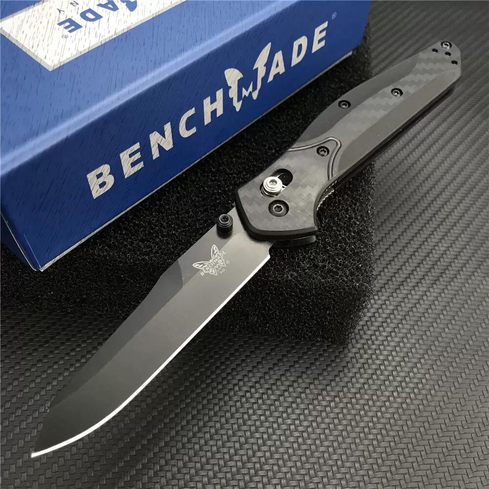 

Benchmade 940/940-1 Osborne Axis Folding Knife 3.4" S35V Satin Plain Blade Nylon Glass fiber Handles Pocket Tactical Knives Outdoor Camping Hunting EDC BM940 TOOLs