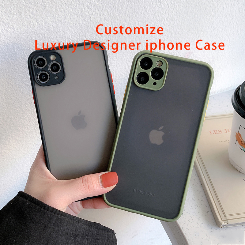 

L Luxury Designer iphone Case For iPhone 13 12 11 Pro Max XR XS X 7 8 Plus SE Silicone Bumper Clear Shockproof Armor Matte Covers, No.5