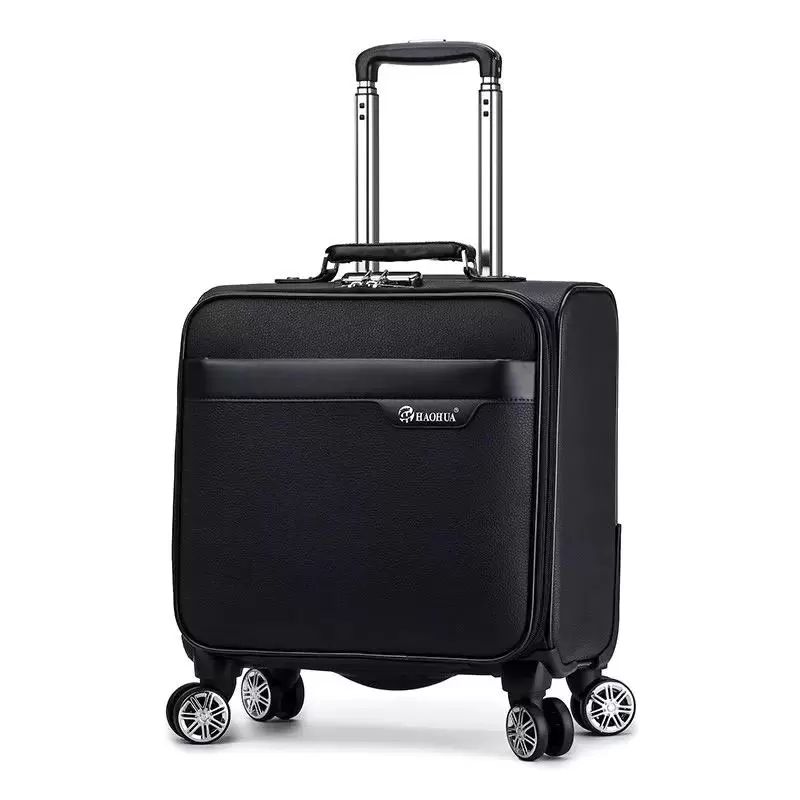 

Suitcases 18'' Travel Suitcase On Wheels Cabin Carry Trolley Luggage Bag Men's Business Fashion Waterproof Oxford