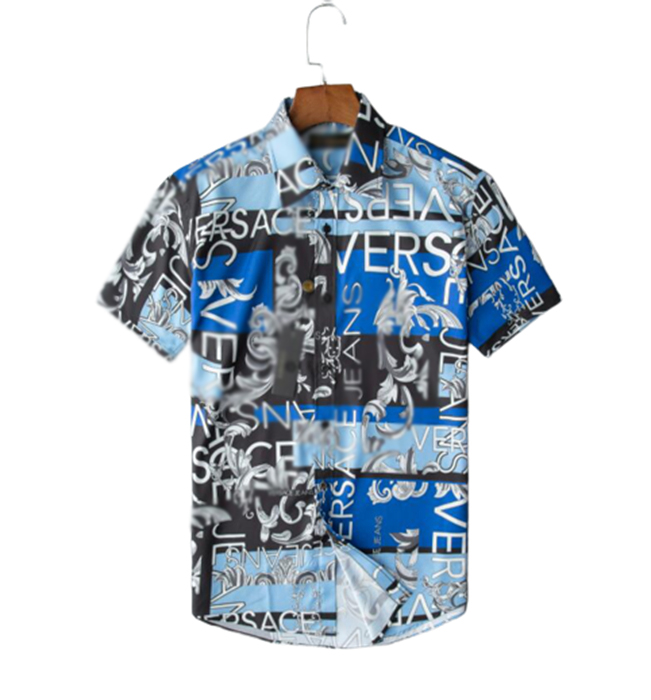 

graphic shirts for men trendy Lapel summer outdoor loose fashion letter Striped Printed button down short sleeve beach party style Hawaii plus size blouse#311, Customize