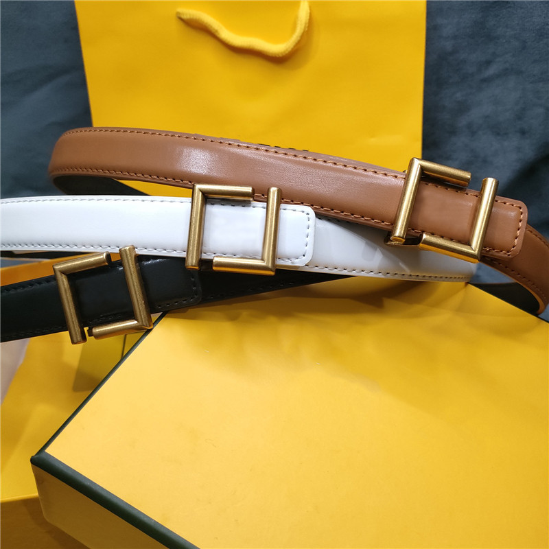 

Women Designer Belts 2.5cm Width Luxury Brand Waistband Gold Letter Buckle Cintura Leather Silver F Girdle Ladies Ceintures Belt, Free