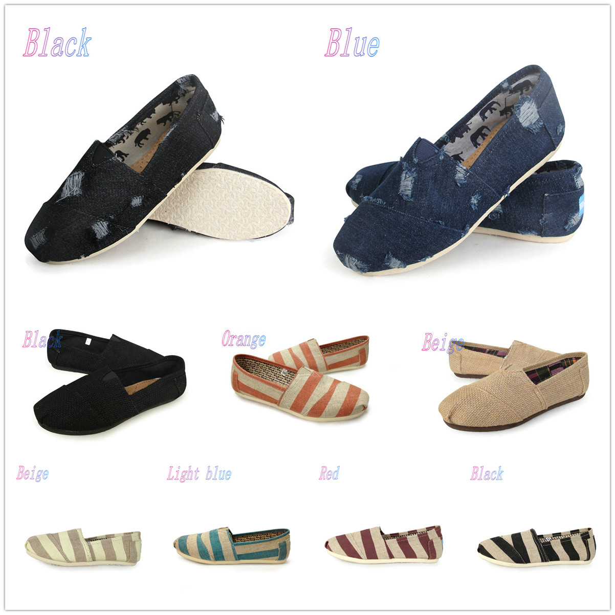 

2022 Fashion Brand zebra stripe flax women Men Sneakers Canvas Shoes Spring summer TOM shoes loafers Flats Espadrilles shoe Home leisure size 35-45, Black zebra
