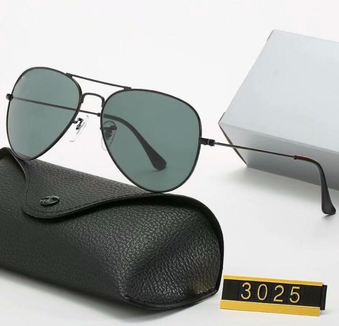 

Classic Luxury Designer Men Women Sunglasses Brand Vintage Pilot Sun Glasses Polarized UV400 58mm glass Lenses
