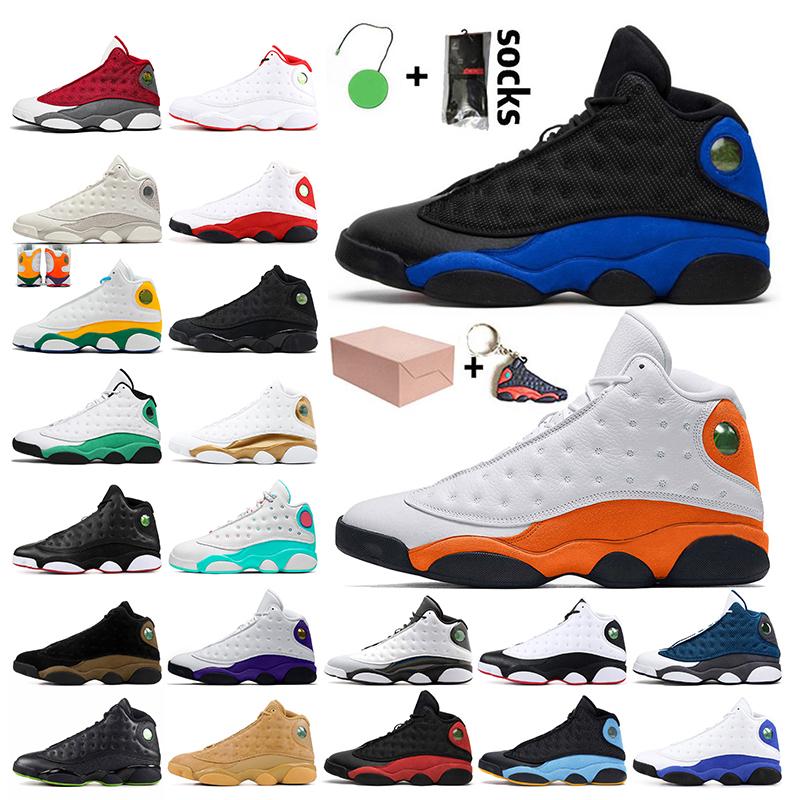 

Wholesale Top Quality With Box Jumpman 13 13s Basketball Shoes Hyper Royal Starfish Red Flint Playground Chicago Wheat Barons Bred Trainers, A22 island green 40-47